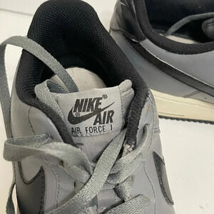 2015 Nike Air Force 1 Low Cool Grey Black White Rare 488298-086 Mens Size 10.5